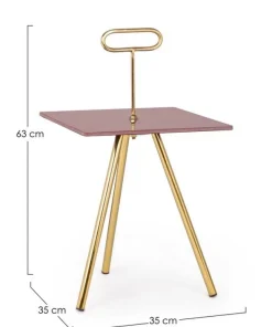 Bizzotto Tavolini>TAVOLINO IN VETRO 35X35 - INESH