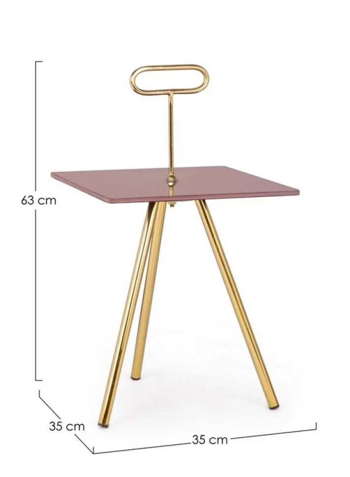 Bizzotto Tavolini>TAVOLINO IN VETRO 35X35 - INESH