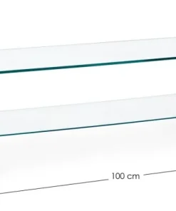 Bizzotto Tavolini>TAVOLINO IN VETRO 100X40 - IRIDE