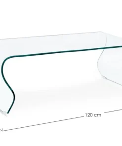 Bizzotto Tavolini>TAVOLINO IN VETRO 120X60 - IRIDE
