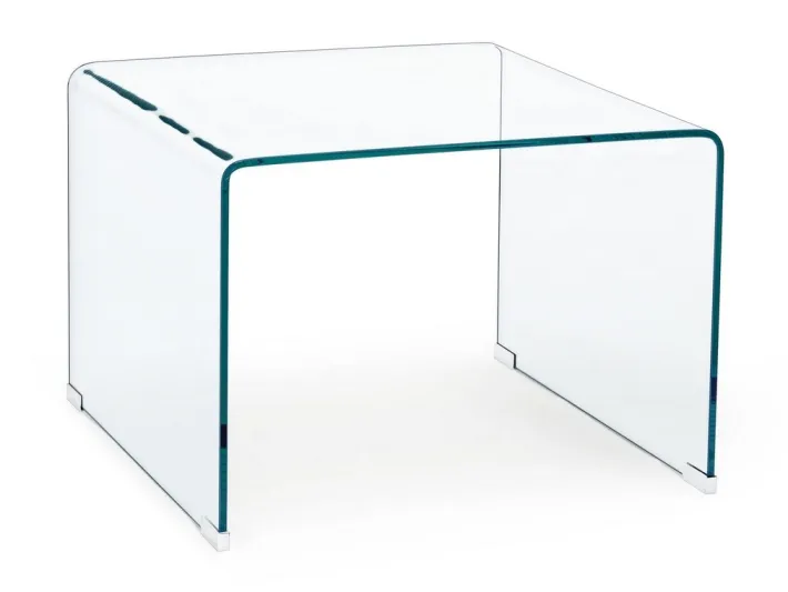 Bizzotto Tavolini>TAVOLINO IN VETRO 60X60 - IRIDE