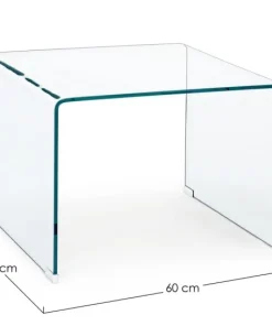 Bizzotto Tavolini>TAVOLINO IN VETRO 60X60 - IRIDE