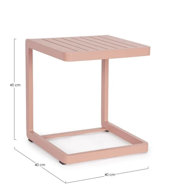 Bizzotto Tavolini>TAVOLINO KONNOR 40X40 ROSE
