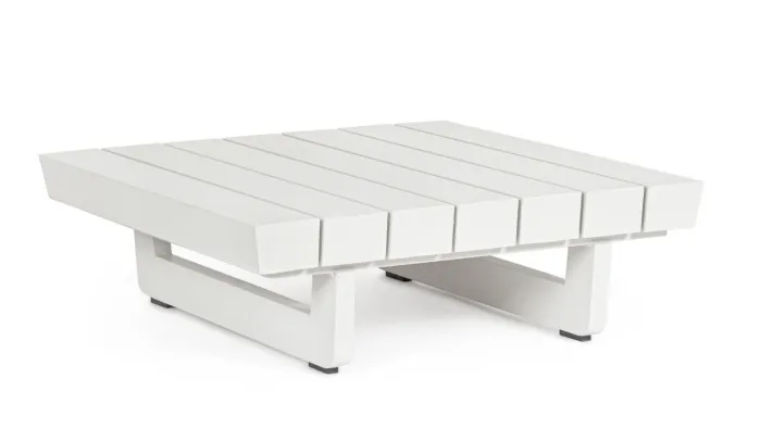Bizzotto Tavolini>TAVOLINO MODULARE IN ALLUMINIO BIANCO WG20 - INFINITY