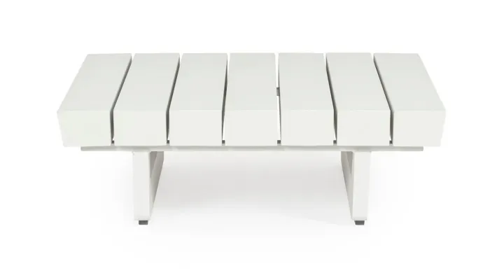 Bizzotto Tavolini>TAVOLINO MODULARE IN ALLUMINIO BIANCO WG20 - INFINITY