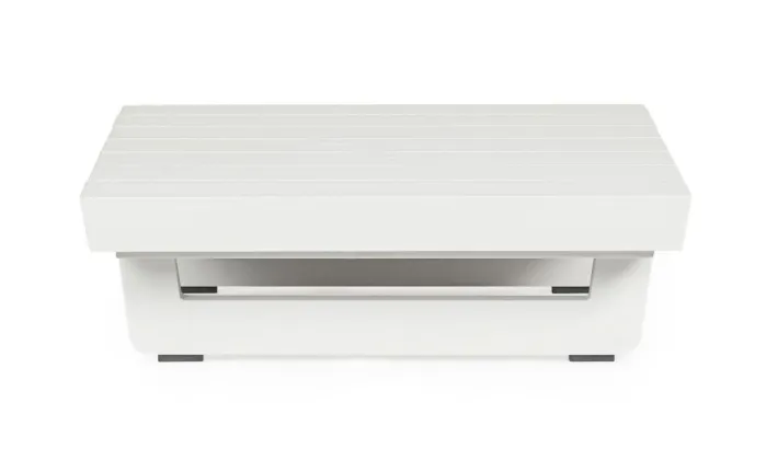 Bizzotto Tavolini>TAVOLINO MODULARE IN ALLUMINIO BIANCO WG20 - INFINITY
