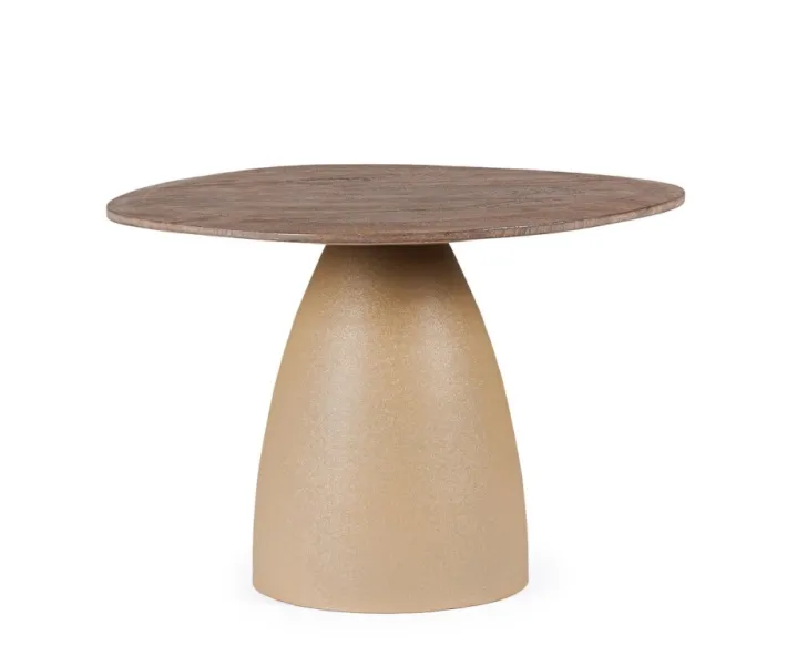 Bizzotto Tavolini>TAVOLINO STANLEY TOP RUSTIC BROWN 60