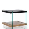 Bizzotto Tavolini>TAVOLINO 50X50 NERO - LINE WOOD