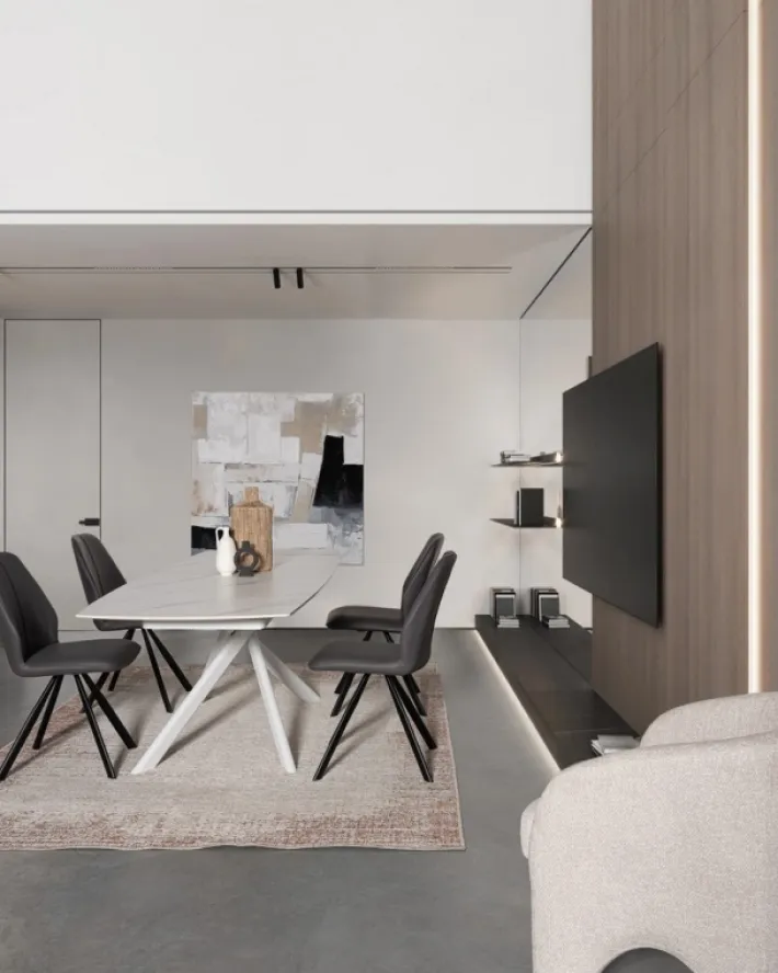 Bizzotto Tavoli>TAVOLO ALL. JOAKIM 160-240X90 BIANCO