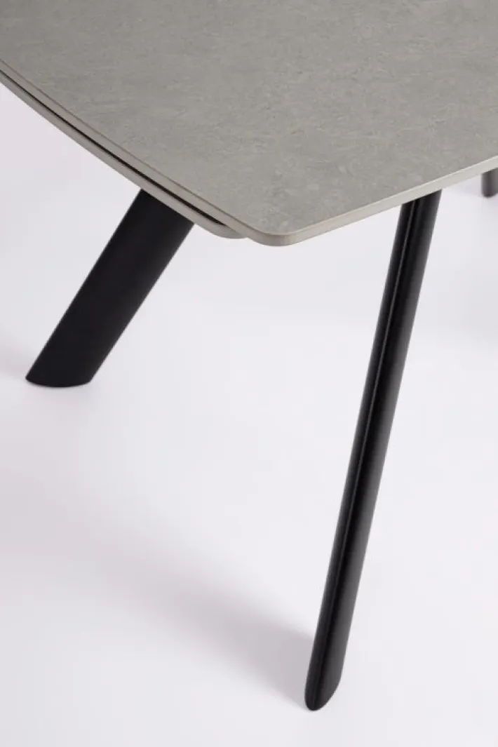 Bizzotto Tavoli>TAVOLO ALL. RAILI 119.5/180X85 NERO/GRIG