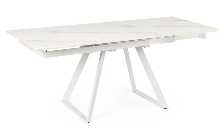 Bizzotto Tavoli>TAVOLO ALL. REETA 120/180X90 BIANCO/BIAN