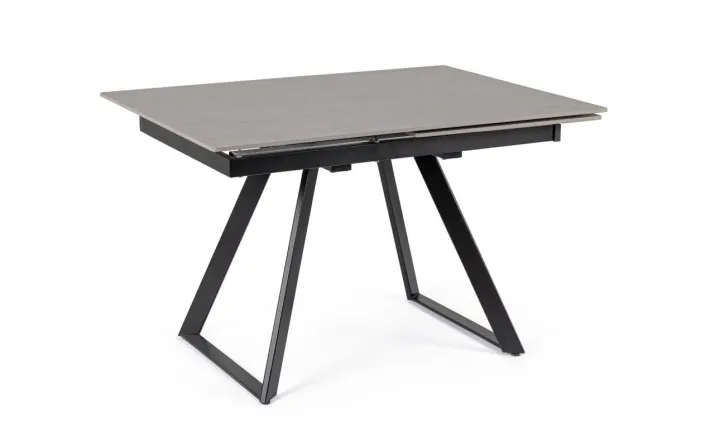 Bizzotto Tavoli>TAVOLO ALL. REETA 120/180X90 NERO/GRIGIO