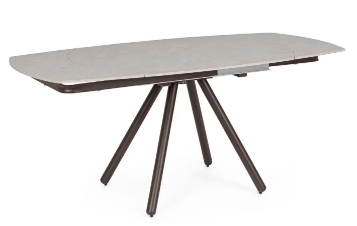 Bizzotto Tavoli>TAVOLO ALL.RAITA 119/178X89 RUST/GRIG.C