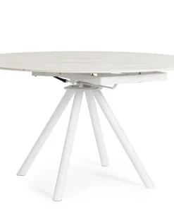Bizzotto Tavoli>TAVOLO ALL.RAUNI D87/135 BIANCO/BIANCO