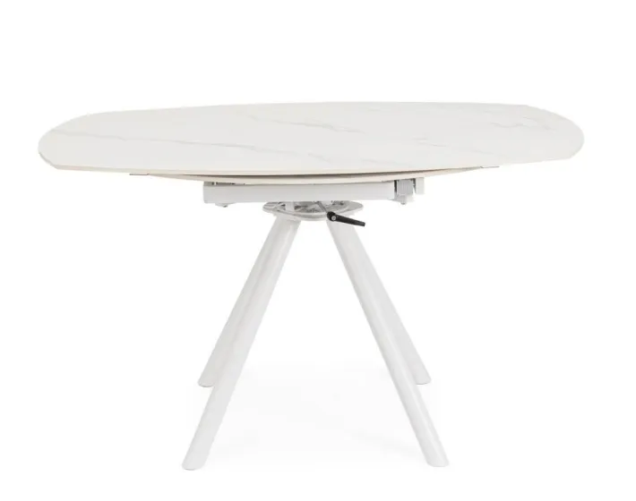 Bizzotto Tavoli>TAVOLO ALL.RAUNI D87/135 BIANCO/BIANCO