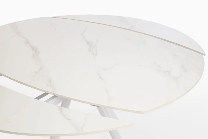 Bizzotto Tavoli>TAVOLO ALL.RAUNI D87/135 BIANCO/BIANCO