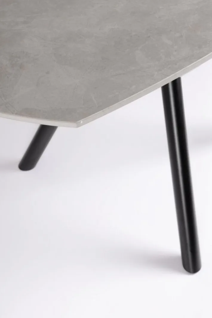 Bizzotto Tavoli>TAVOLO ALL.RAUNI D87/135 NERO/GRIGIO