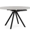 Bizzotto Tavoli>TAVOLO ALL.RAUNI D87/135 NERO/GRIG.CHIAR