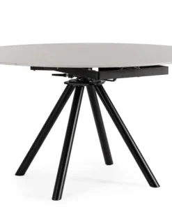 Bizzotto Tavoli>TAVOLO ALL.RAUNI D87/135 NERO/GRIG.CHIAR