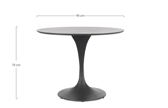 Bizzotto Tavoli>TAVOLO ARNOLD D90 ANTR JX55