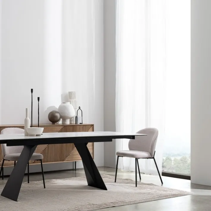 Bizzotto Tavoli>TAVOLO CON PIANO IN CERAMICA - BLAZAR