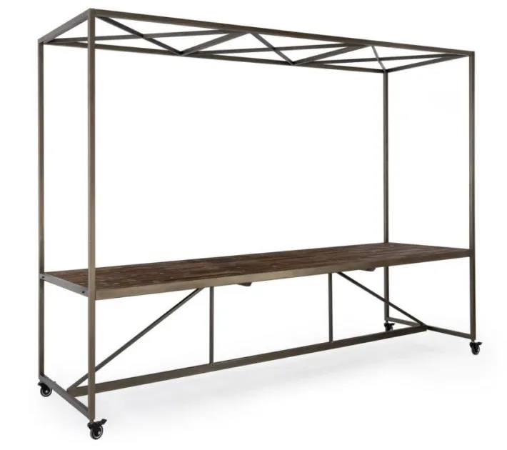 Bizzotto Carrelli Ed Espositori>TAVOLO ESPOSITORE C-TETTO 300X210H