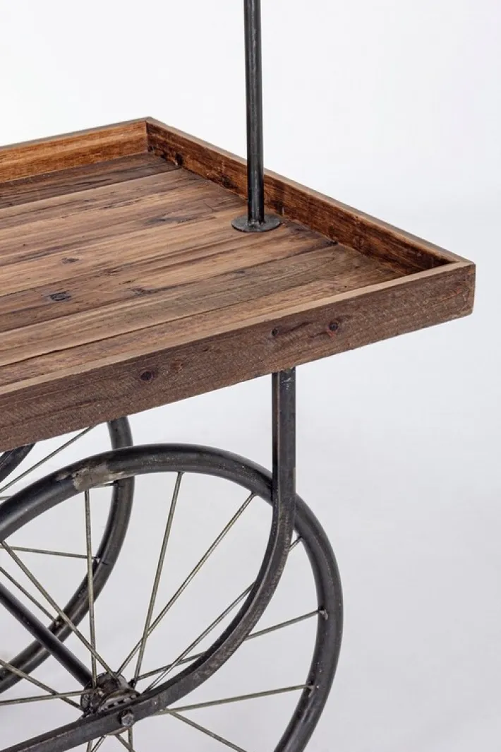 Bizzotto Carrelli Ed Espositori>TAVOLO ESPOSITORE IN LEGNO CON RUOTE