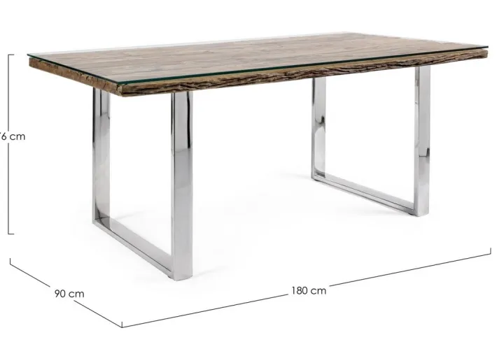 Bizzotto Tavoli>TAVOLO FISSO IN LEGNO 180X90 - STANTON
