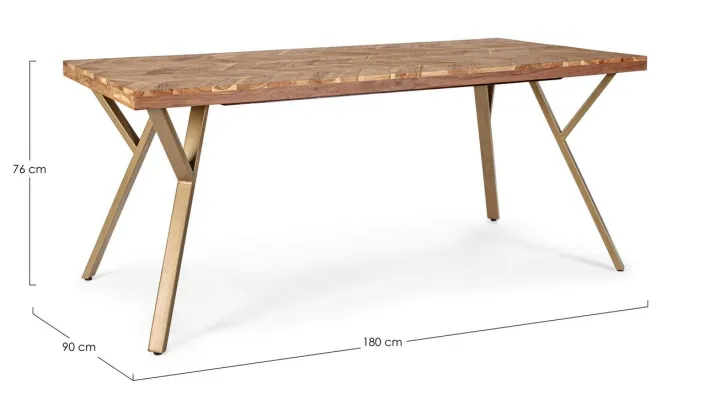 Bizzotto Tavoli>TAVOLO FISSO IN LEGNO 180X90 - RAIDA