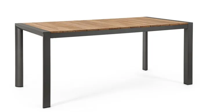 Bizzotto Tavoli>TAVOLO IN ALLUMINIO ANTRACITE GK52 - CAMERON