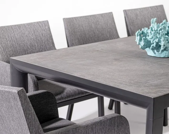 Bizzotto Tavoli>TAVOLO IN ALLUMINIO ANTRACITE JX55 - MASON