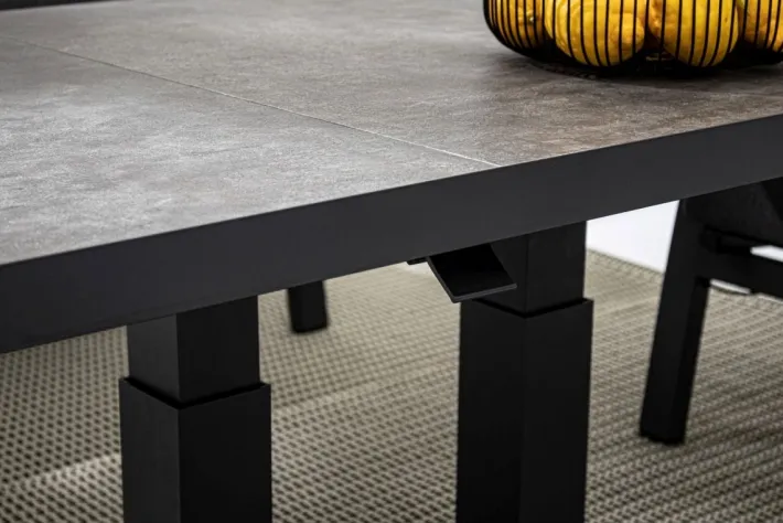 Bizzotto Tavoli>TAVOLO IN ALLUMINIO ANTRACITE JX55 - TRUMAN
