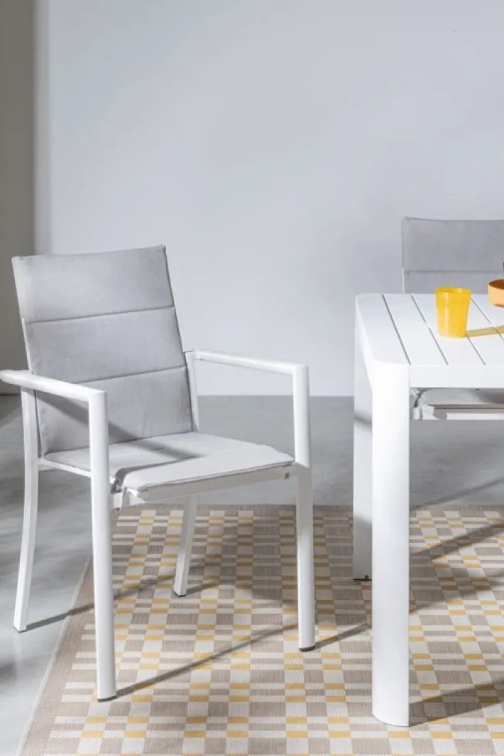 Bizzotto Tavoli>TAVOLO IN ALLUMINIO BIANCO CX21 - KIPLIN