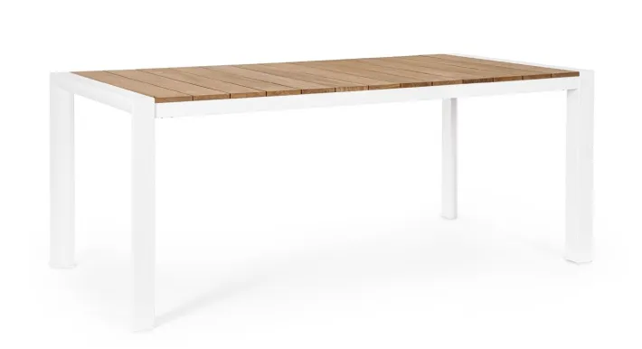 Bizzotto Tavoli>TAVOLO IN ALLUMINIO BIANCO GK50 - CAMERON