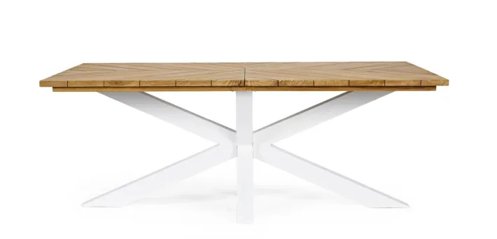 Bizzotto Tavoli>TAVOLO IN ALLUMINIO BIANCO RT01 - PALMDALE