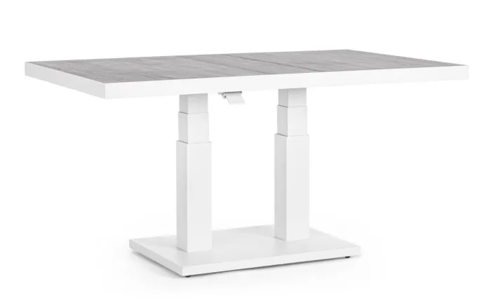 Bizzotto Tavoli>TAVOLO IN ALLUMINIO BIANCO JX11 - TRUMAN