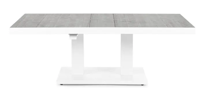 Bizzotto Tavoli>TAVOLO IN ALLUMINIO BIANCO JX11 - TRUMAN