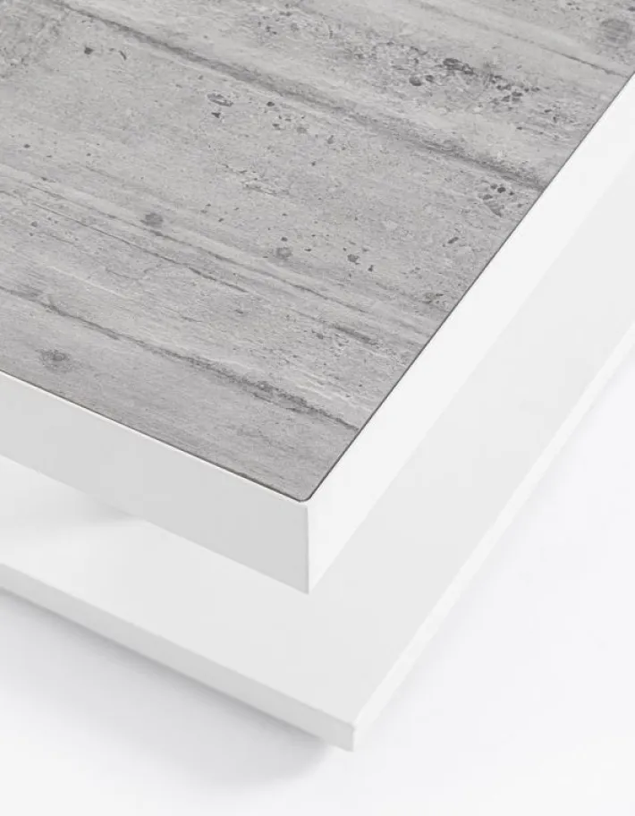 Bizzotto Tavoli>TAVOLO IN ALLUMINIO BIANCO JX11 - TRUMAN