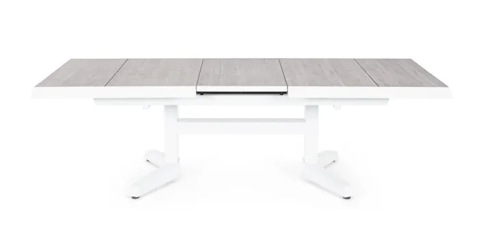 Bizzotto Tavoli>TAVOLO IN ALLUMINIO BIANCO JX11 - ROBERT