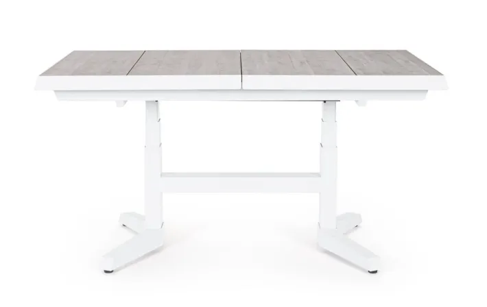 Bizzotto Tavoli>TAVOLO IN ALLUMINIO BIANCO JX11 - ROBERT