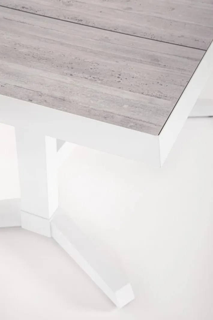 Bizzotto Tavoli>TAVOLO IN ALLUMINIO BIANCO JX11 - ROBERT