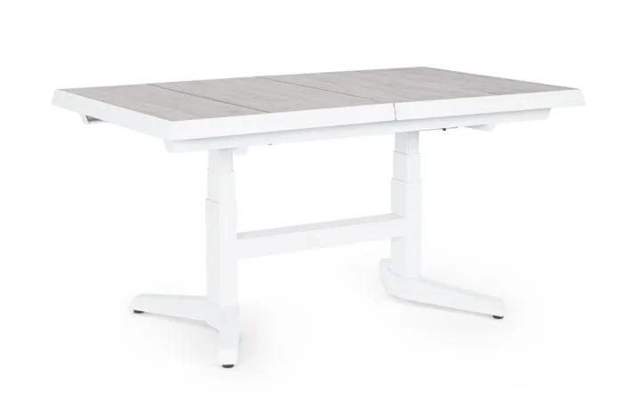 Bizzotto Tavoli>TAVOLO IN ALLUMINIO BIANCO JX11 - ROBERT