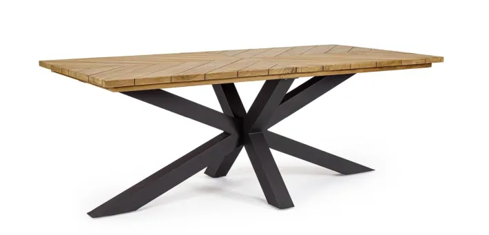 Bizzotto Tavoli>TAVOLO IN ALLUMINIO CARBON RT02 - PALMDALE