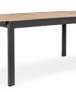 Bizzotto Tavoli>TAVOLO IN ALLUMINIO 160-240X100 ANTRACITE YK13 - BELMAR