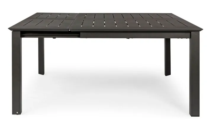 Bizzotto Tavoli>TAVOLO IN ALLUMINIO 110/160X160 ANTRACITE CX23 - KONNOR