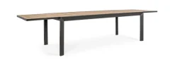 Bizzotto Tavoli>TAVOLO IN ALLUMINIO 220-340X100 ANTRACITE YK13 - BELMAR
