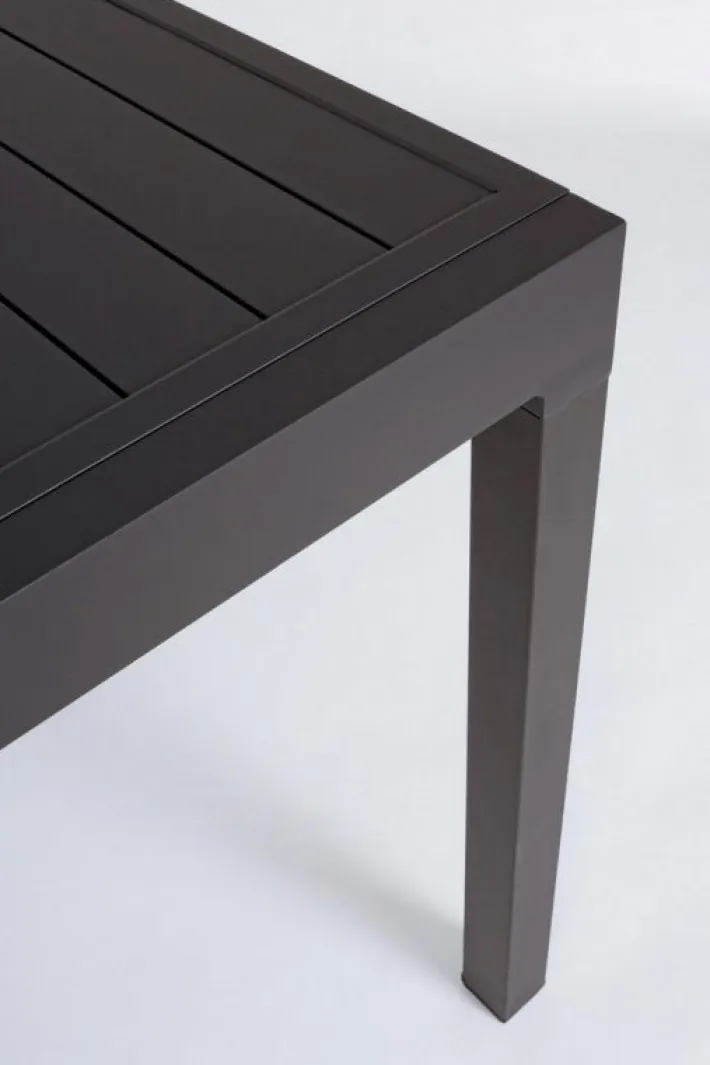 Bizzotto Tavoli>TAVOLO IN ALLUMINIO 135/270X90 ANTRACITE YK13 - PELAGIUS