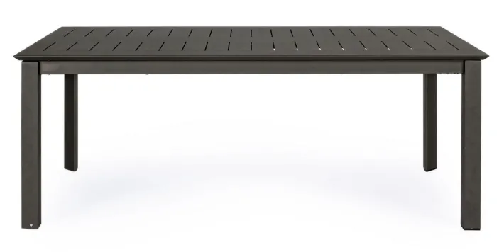 Bizzotto Tavoli>TAVOLO IN ALLUMINIO 200/300X110 ANTRACITE CX23 - KONNOR