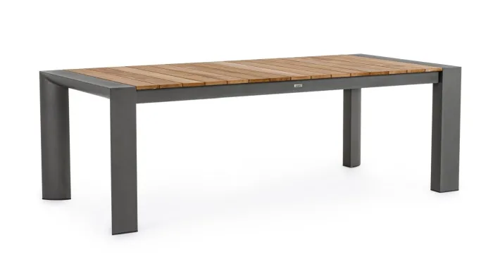 Bizzotto Tavoli>TAVOLO IN ALLUMINIO 228-294X100 ANTRACITE GK52 - CAMERON