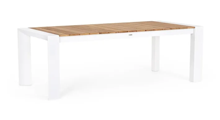 Bizzotto Tavoli>TAVOLO IN ALLUMINIO 228-294X100 BIANCO GK50 - CAMERON